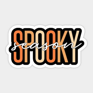 Spooky Season Halloween Fall Colors Sticker